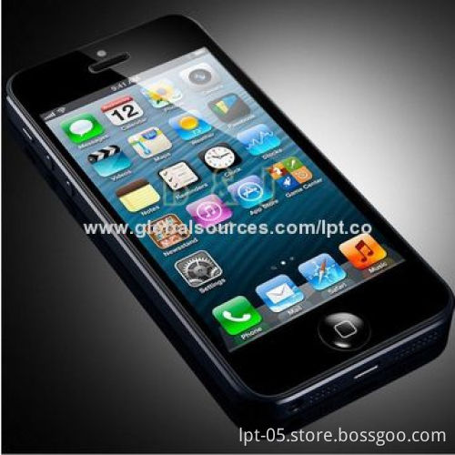 Premium Tempered-glass Screen Protector/Toughened Protective Film for iPhone 5S/5C, 9H Hardness